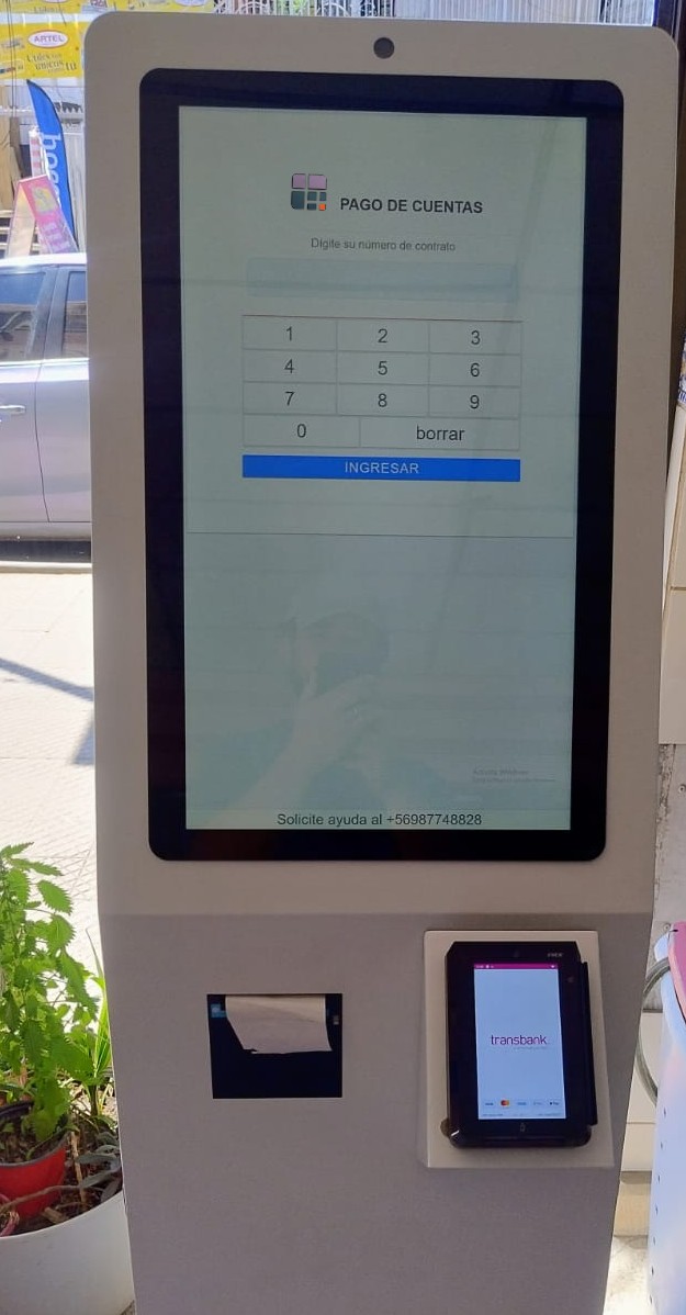 Totem SSR + integración transbank + software – $2.950.000